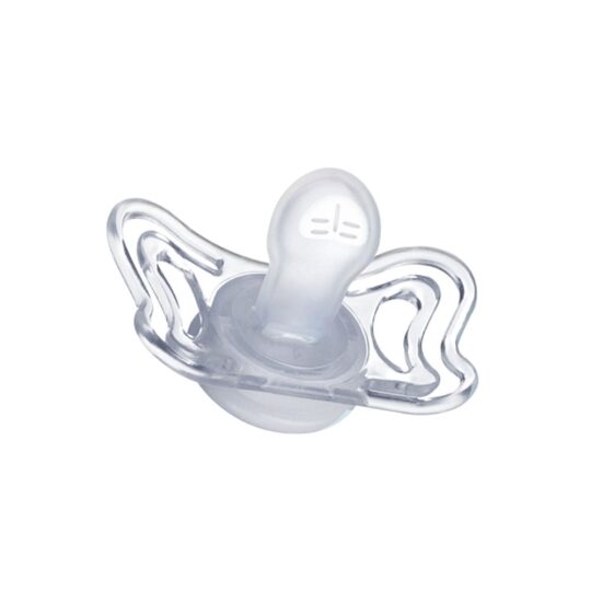 CHICCO Cumlík Physio Light silikónový 16-36m chlapec – bodky/krokodíl 2 ks