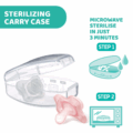 CHICCO Cumlík Physio Mini Soft celosilikónový 0-2m dievča 2 ks