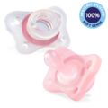 CHICCO Cumlík Physio Mini Soft celosilikónový 2-6m dievča 2 ks