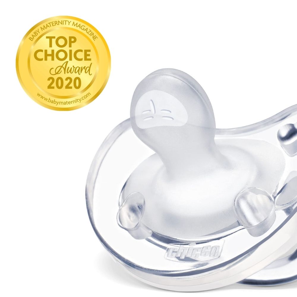 CHICCO Cumlík Physio Soft celosilikónový 0-6m