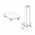 Lena Lighting Sterilon, podstavec s kolieskami na Sterilon Flow 72W, biela lesklá