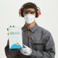 BMSS Certifikovaná polomaska  FFP3 225 EN149: 2001, 5 vrstiev bez ventilu, 40ks (20x 2ks)