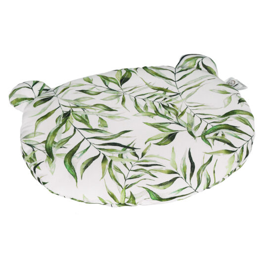 YOSOY Detský vankúš s ušami zo 100% bambusu, 35×30 cm, EXOTIC LEAVES