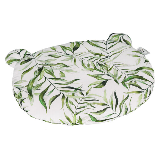 YOSOY Detský vankúš s ušami zo 100% bambusu, 35×30 cm, EXOTIC LEAVES