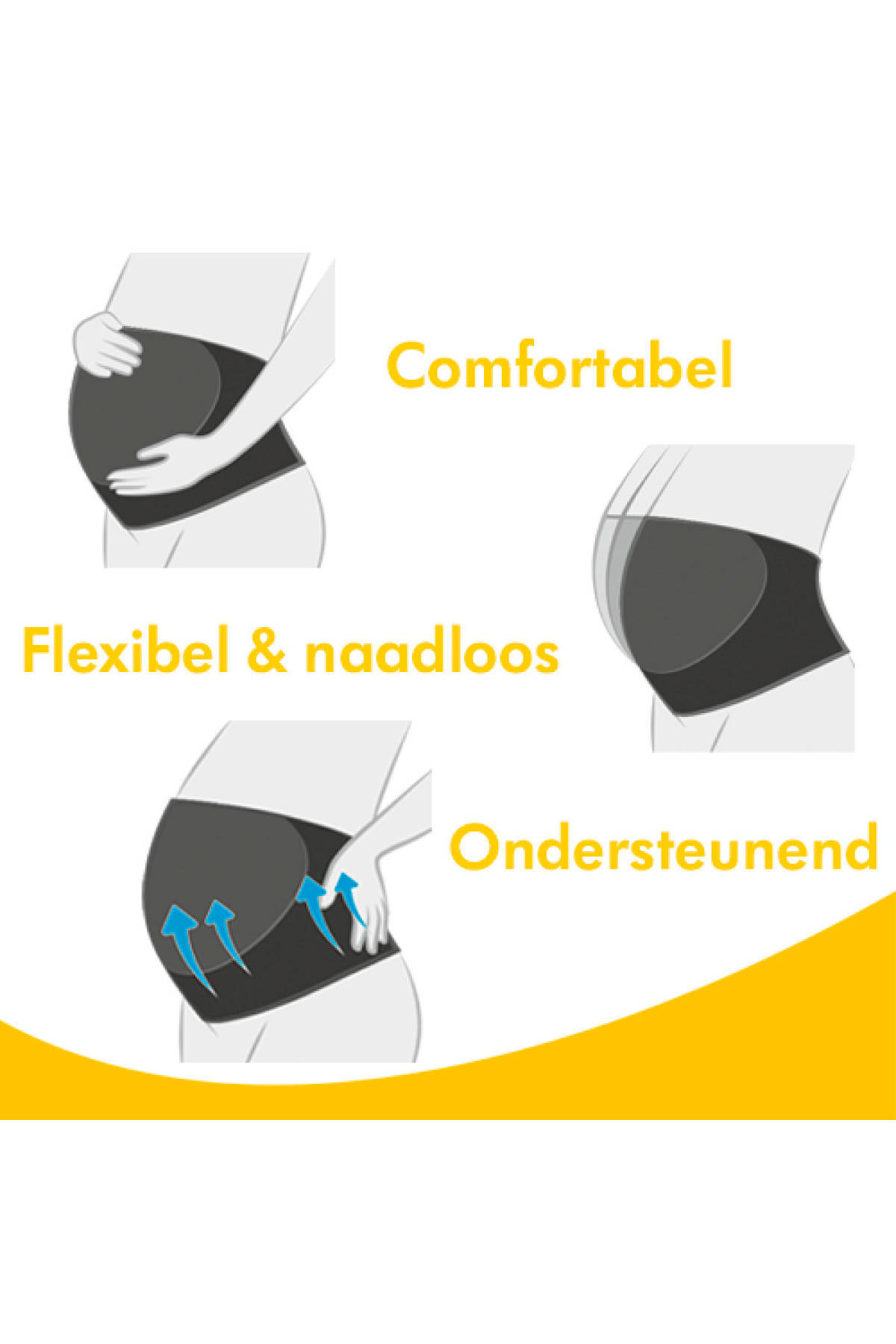 MEDELA Pás tehotenský čierny L
