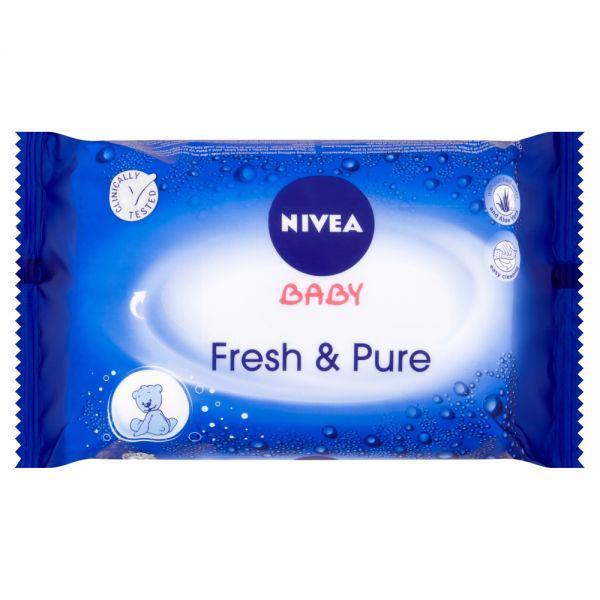 NIVEA Baby Fresh&Pure 63 ks – vlhčené obrúsky