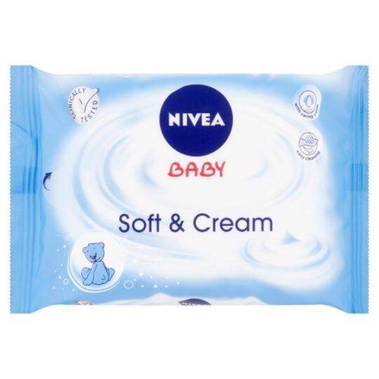 NIVEA Baby Soft&Cream 20 ks – vlhčené obrúsky