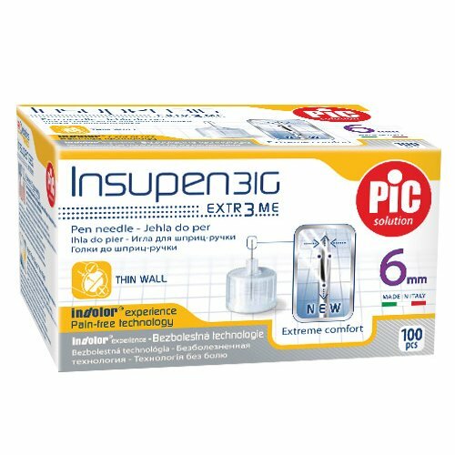 PIC Insupen 31g, Ihly na inzulínové pero 0,25 x 6mm, 100ks