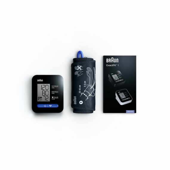 BRAUN EXACTFIT 1 BUA 5000 EUV1AM,  Ramenný tlakomer, čierny