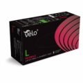 VELO Nitrilové rukavice bez púdru, čierne, veľ.L, 100ks