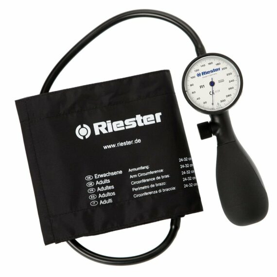 RIESTER R1 SHOCK – PROOF 1251-154, Ambulantný hodinkový tlakomer s bielym číselníkom