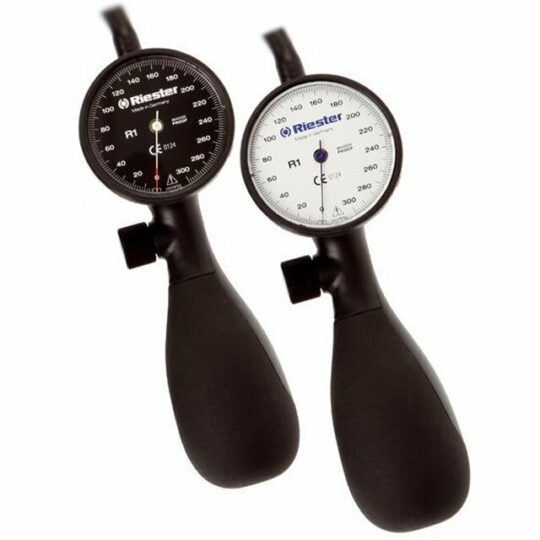 RIESTER R1 SHOCK – PROOF 1251-154, Ambulantný hodinkový tlakomer s bielym číselníkom