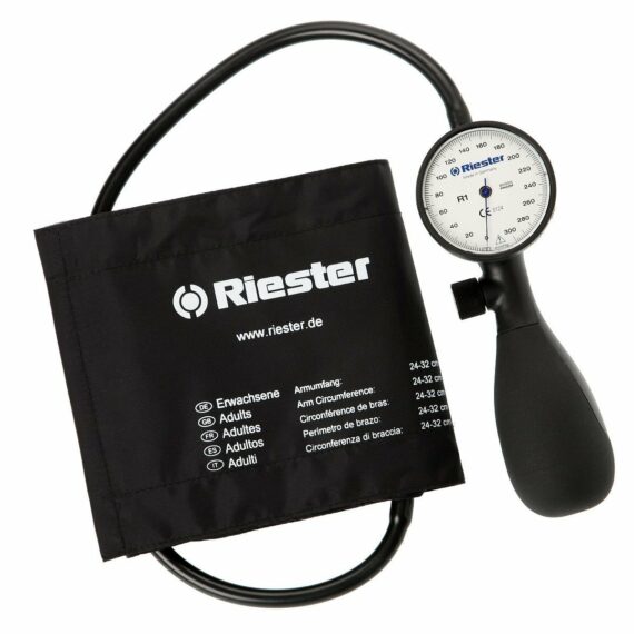 RIESTER R1 SHOCK – PROOF 1251-152, Ambulantný hodinkový tlakomer s bielym číselníkom