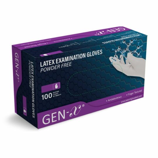SMARTGLOVE GEN-X, Ochranné latexové ošetrovacie rukavice nesterilné, 100ks, veľ. M