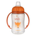 CANPOL BABIES Hrnček tréningový s úchytmi Cute Animals oranžová líška, 320ml
