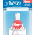 DR.BROWN'S Cumlíky náhradné silikónové pre dojčenské fľaše Options+ NARROW stupeň 1, BPA FREE  2 ks