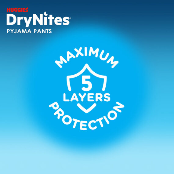 HUGGIES® Nohavičky plienkové jednorazové DryNites MEGA 17-30 kg Boy, 26 ks, M