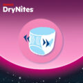 HUGGIES® Nohavičky plienkové jednorazové DryNites MEGA 17-30 kg Girl, 26 ks, M