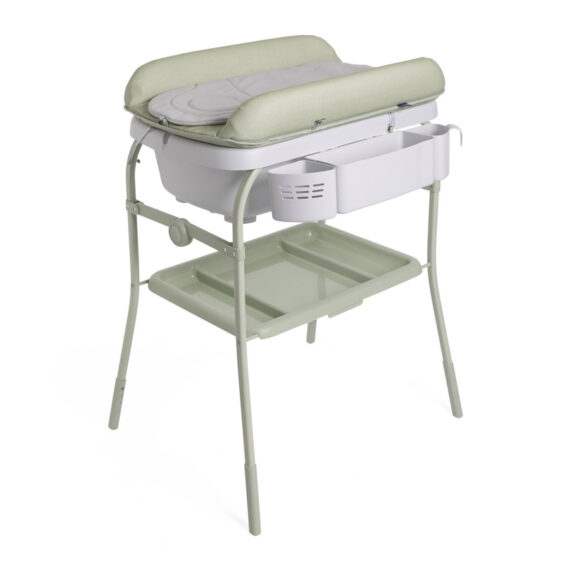 CHICCO Stolík prebaľovací s vaničkou Cuddle & Bubble - Oasis 0m+, do 11kg