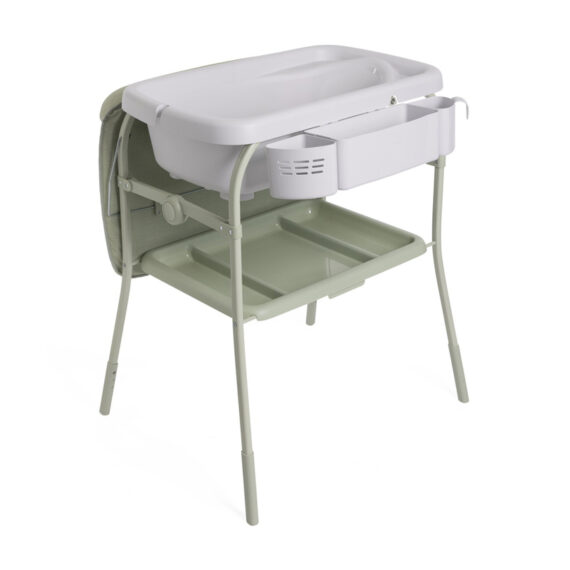 CHICCO Stolík prebaľovací s vaničkou Cuddle & Bubble - Oasis 0m+, do 11kg