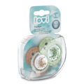 LOVI Cumlík silikónový dynamický Tie dye 6-18m 2ks chlapec
