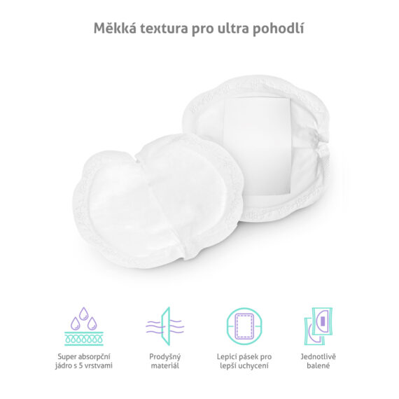 TRUELIFE Vložky do podprsenky jednorázové Classic 50 ks