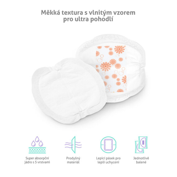 TRUELIFE Vložky do podprsenky jednorázové Premium 50ks