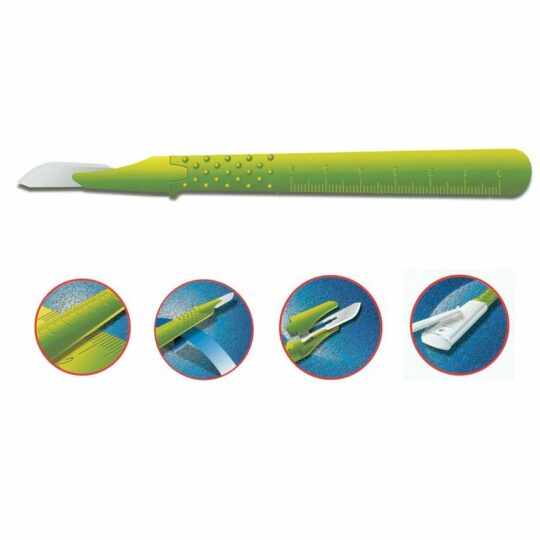 GIMA DISPOSABLE SCALPELS Jednorazové skalpely, veľkosť 24, sterilné, 10ks