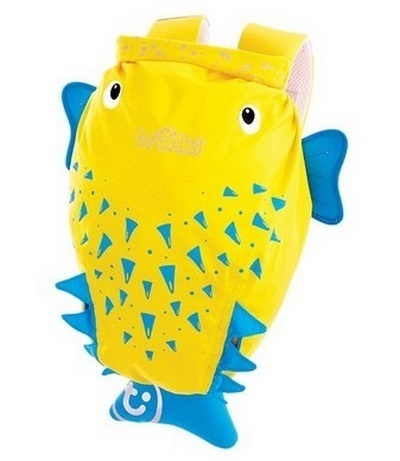 Trunki Paddlepak Nepremokavý Batoh, Ryba Spike, žltá