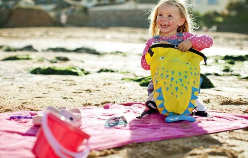 Trunki Paddlepak Nepremokavý Batoh, Ryba Spike, žltá