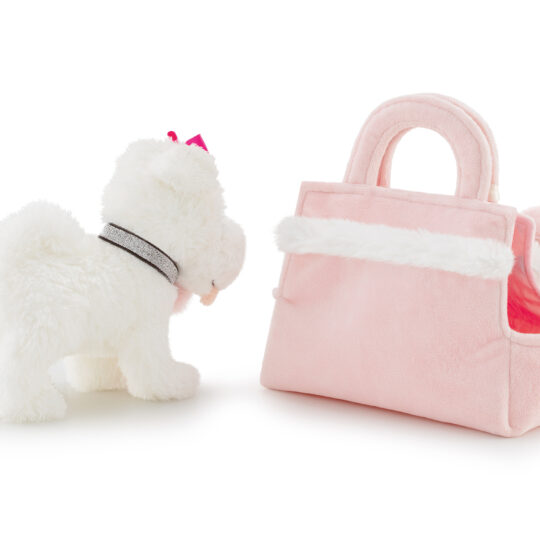TRUDI PETS – Módna taška s maznáčikom, ružová so srdiečkom, 0m+