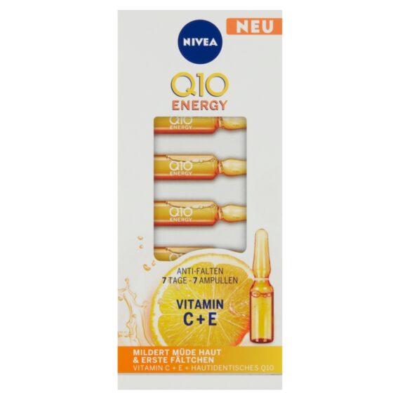 NIVEA Q10 Energy Intenzívna energizujúca 7-dňová kúra 7 x 1 ml,  (7 ml)