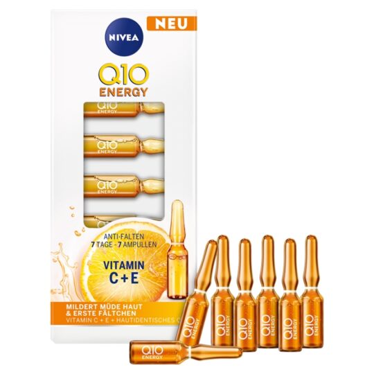 NIVEA Q10 Energy Intenzívna energizujúca 7-dňová kúra 7 x 1 ml,  (7 ml)