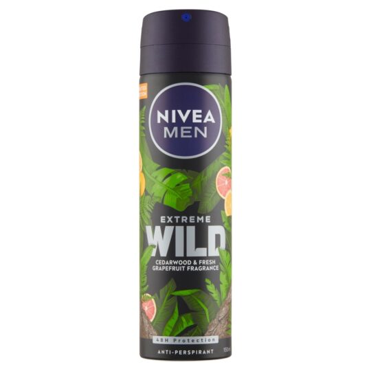 NIVEA Men Extreme Wild Cedarwood & Fresh Grapefruit Fragrance Sprej antiperspirant, 150 ml