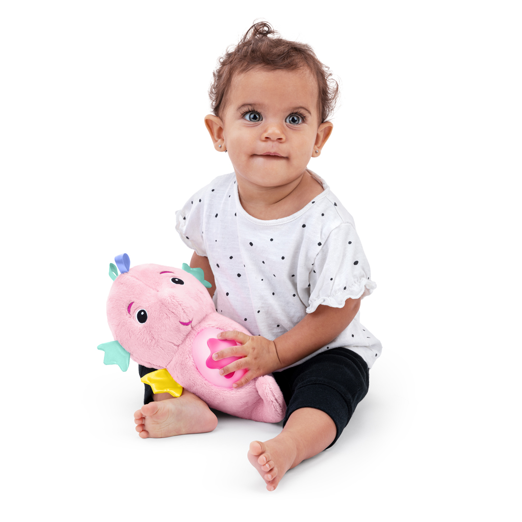 BABY EINSTEIN Hračka upokojujúca so senzorom plaču morský koník ružový Sea Dreams Seahorse™ 0m+