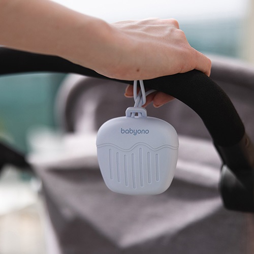 BABYONO Puzdro silikónové na cumlík modrá 0m+