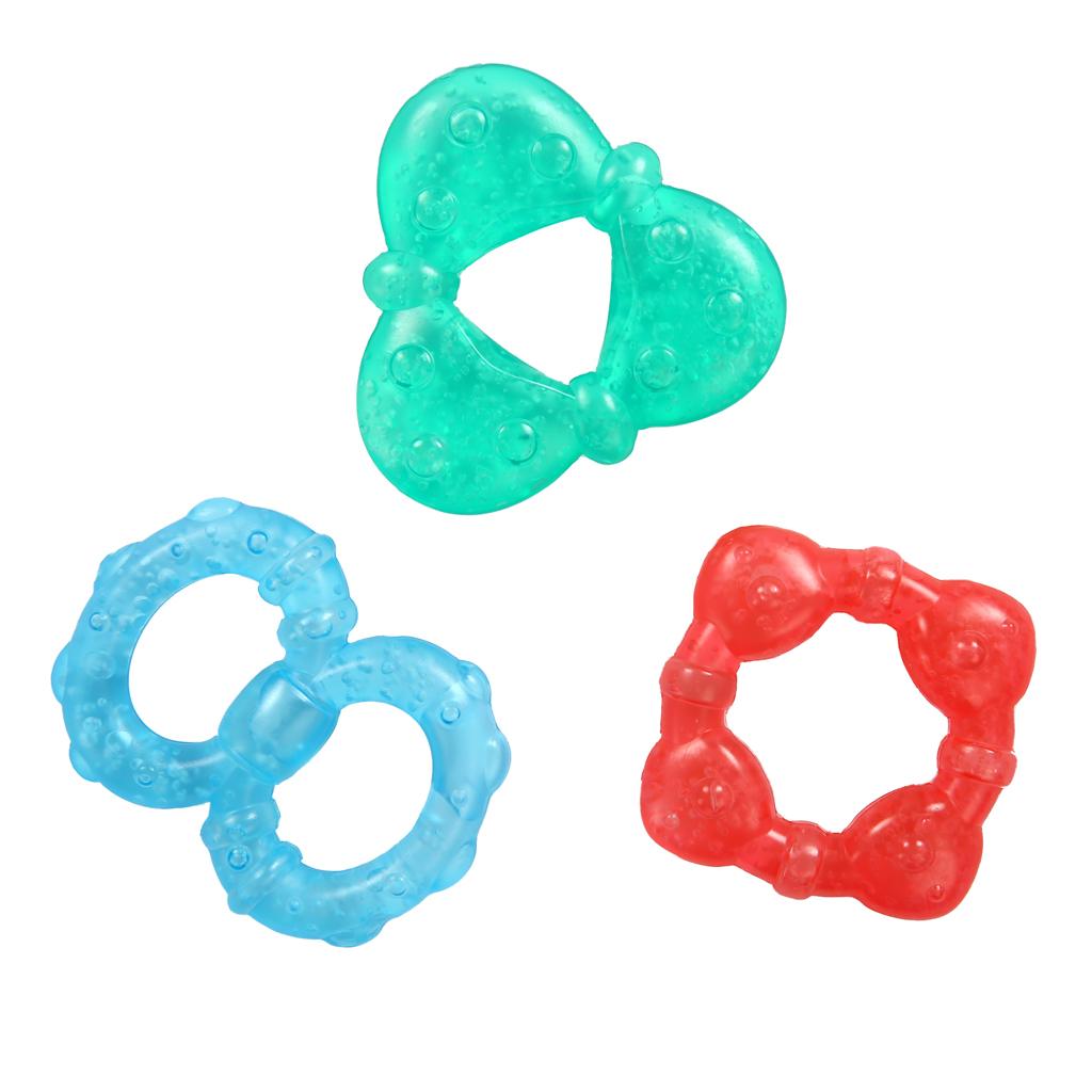 BRIGHT STARTS Hryzačka plnená vodou tvary Stay Cool Teethers™ 3ks, 3m+