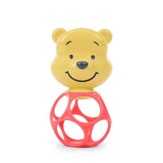 BRIGHT STARTS Hryzačka s hrkálkou Winnie the Pooh™ Hunny & Shake™ 2ks, 0m+