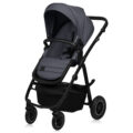LIONELO Kočík kombinovaný Amber Plus 3v1 Grey Graphite