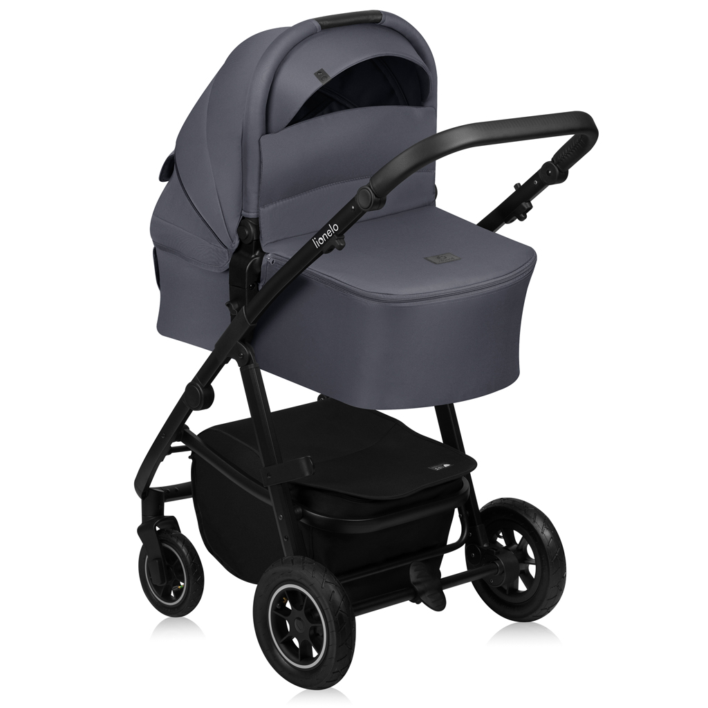 LIONELO Kočík kombinovaný Amber Plus 3v1 Grey Graphite