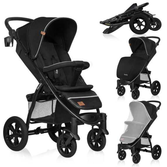 LIONELO Kočík športový Annet Tour Black Carbon