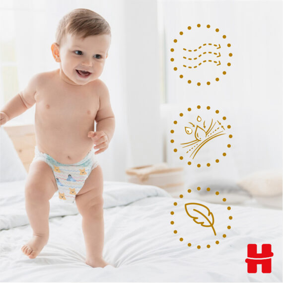 HUGGIES® Nohavičky plienkové jednorazové Extra Care Pants veľ. 5 (12-17 kg), 68 ks BOX