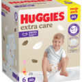 HUGGIES® Nohavičky plienkové jednorazové Extra Care Pants veľ. 6 (15-25 kg), 60 ks BOX