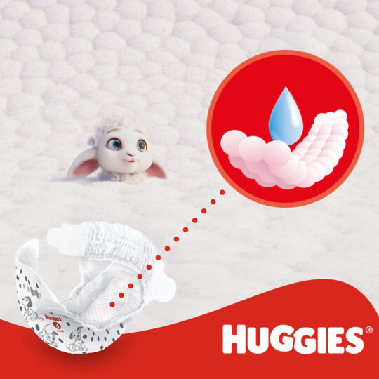 HUGGIES® Plienky jednorazové Little Movers veľ.4 (7-18 kg), 150 ks BOX