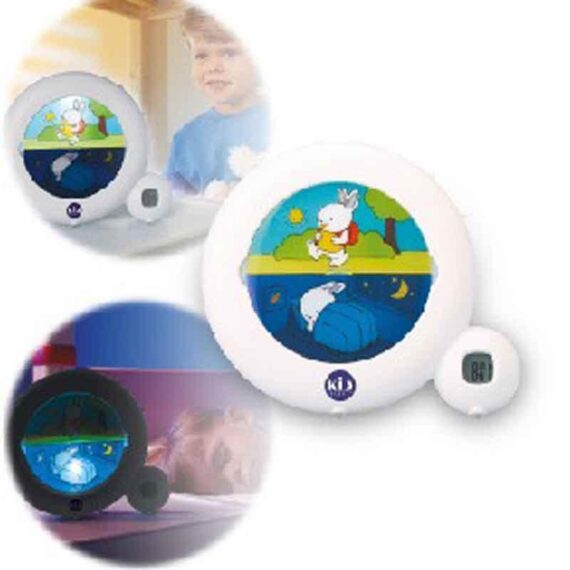 PABOBO Kid'Sleep podsvietený tréningový budík Classic White