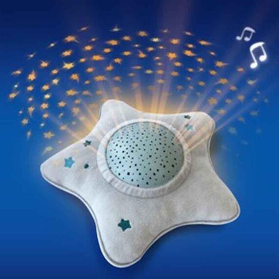 PABOBO Upokojujúci projektor nočnej oblohy s melódiami a bielym šumom Milky Way Grey