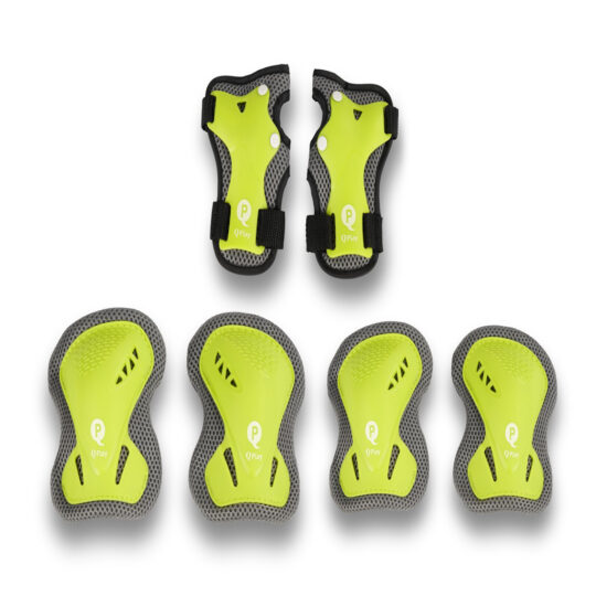 QPLAY Chrániče detské Green, vel. S, vek 3-5 rokov