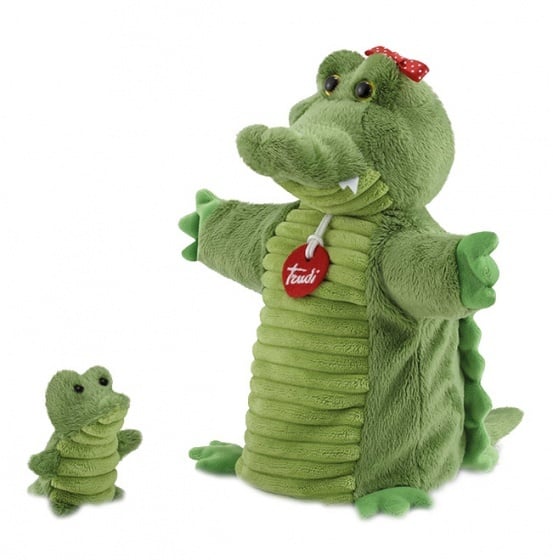 TRUDI PUPPETS & BABY – Maňuška s mláďatkom Krokodíl