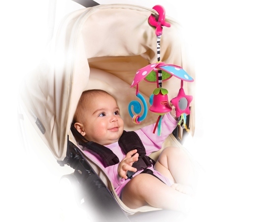 Tiny Love Kompaktný kolotoč na zavesenie – Pack &Go – Malá princezná, 0m+
