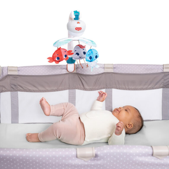 Tiny Love Prenosný kolotoč  na zavesenie s melódiou – Poklady oceánu, 0m+